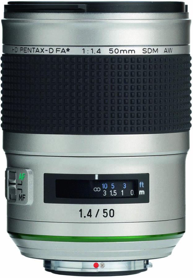 PENTAX HD D FA 50mmF1.4 SDM AW Silver Edition