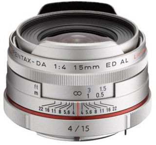PENTAX HD-DA 15mm F4 ED AL Ltd. Silver