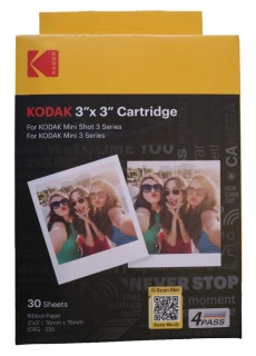 KODAK fotopapír pro Paper Mini3, MiniShot3 Retro 3' X 3"